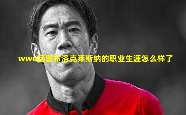 wwe猛兽布洛克莱斯纳的职业生涯怎么样了